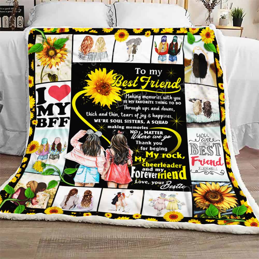 My Best Friend CL301168MDF Sherpa Fleece Blanket