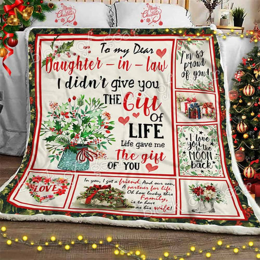My Dear Daughter In Law CL11100124MDF Sherpa Fleece Blanket