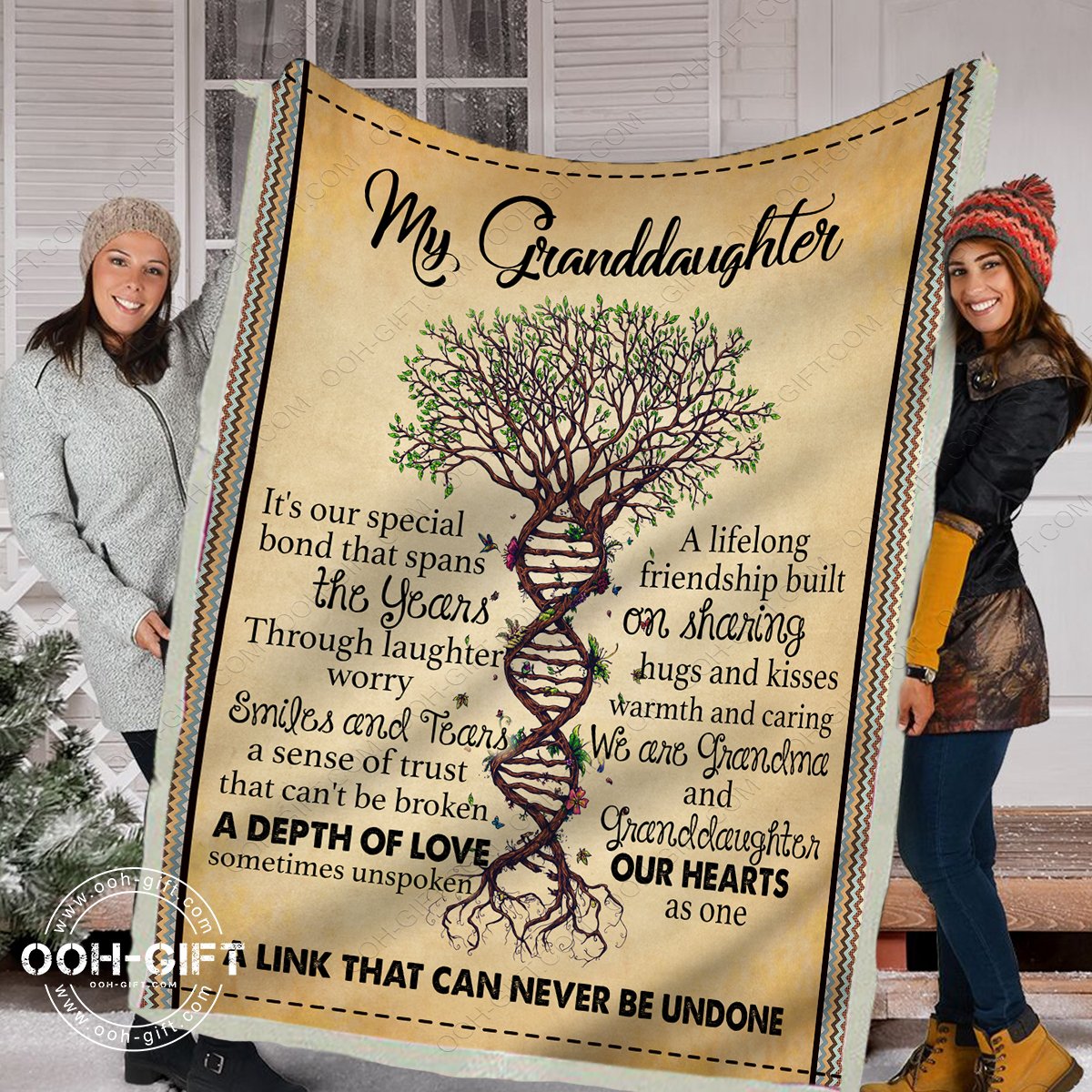 My Granddaughter CL02111229MDF Sherpa Fleece Blanket