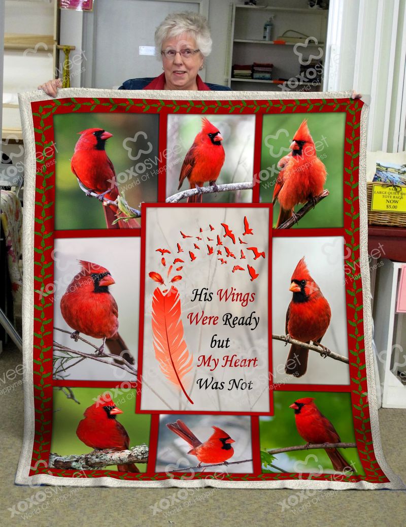 My Heart Was Not Ready Cardinal CL11100128MDF Sherpa Fleece Blanket