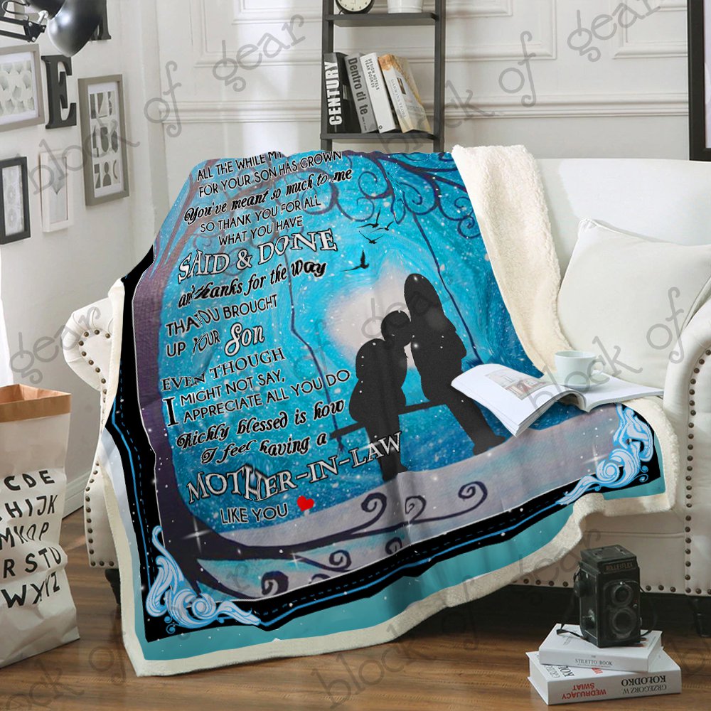 My Mother-In-Law CL04100165F Sherpa Fleece Blanket