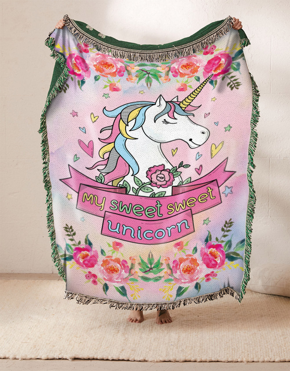 My Sweet Unicorn DN1010209S Throw Blankets For Sofa