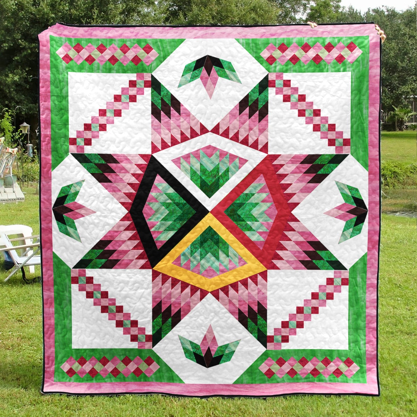 Native American Inspired Star Art Quilt TL21072303BL