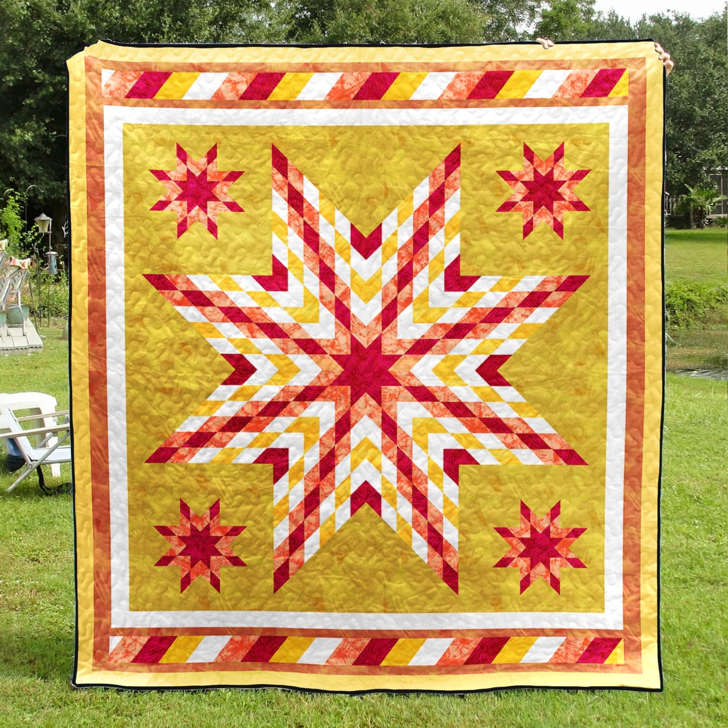 Native American Inspired Star Art Quilt TL21072304BL