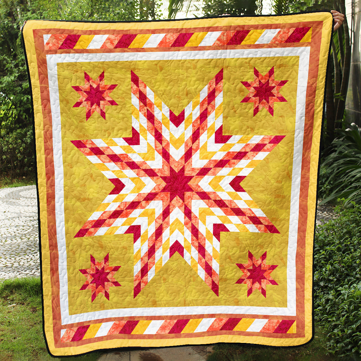 Native American Inspired Star Art Quilt TL21072304BL