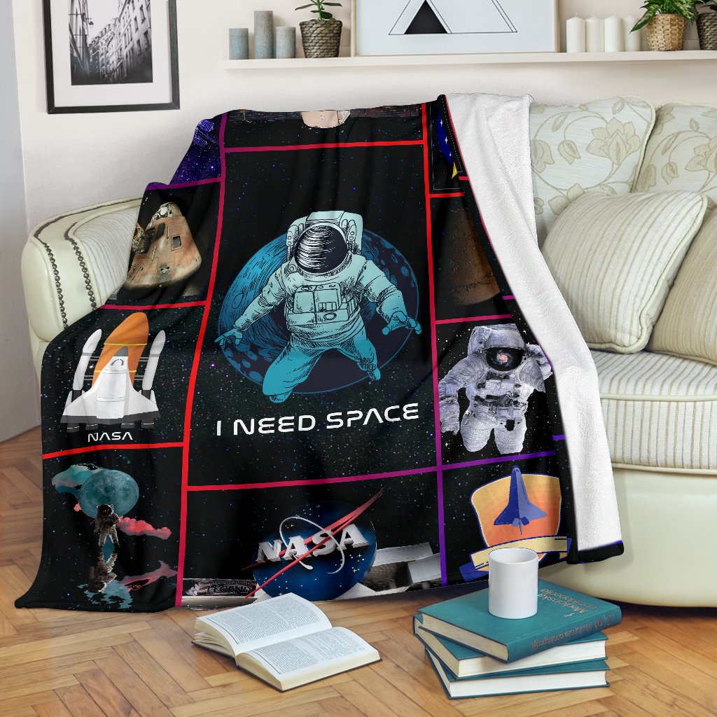 Nasa CLH0211280F Sherpa Fleece Blanket