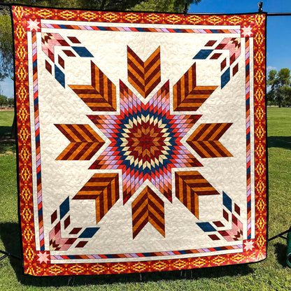 Native American Star Quilt Blanket HN24022303BL