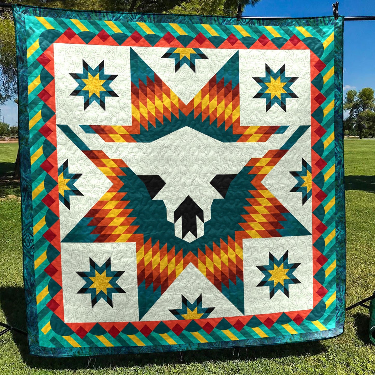 Native American Quilt Blanket HN24022306BL