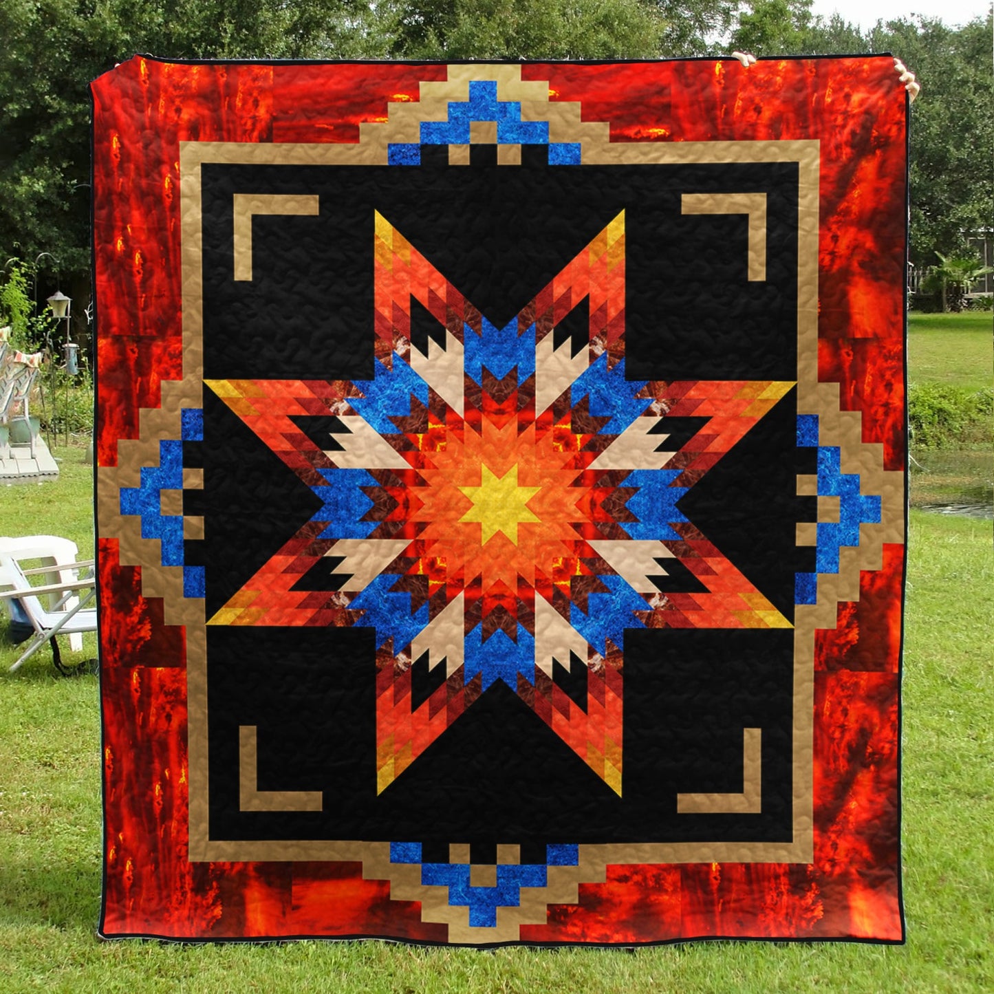 Native American Star Quilt Blanket TL01032301BL