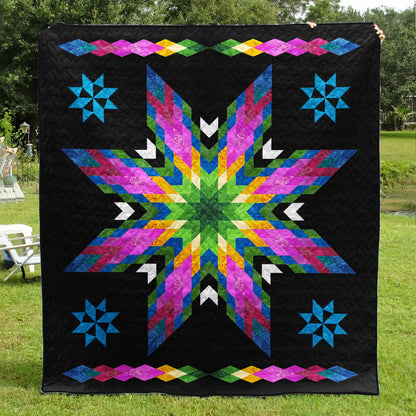 Native American Inspired Star Art Quilt TL04082301BL