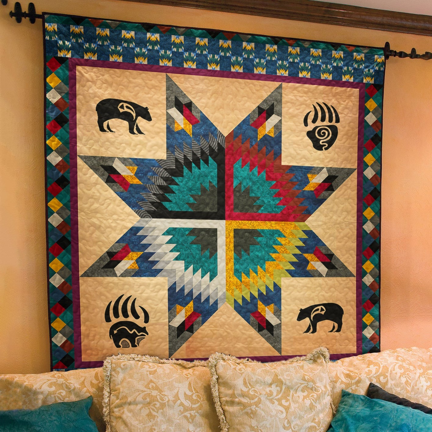 Native American Quilt Blanket TL27022301BL