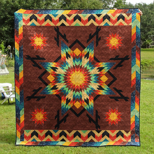 Native American Star Quilt Blanket TL27022302BL