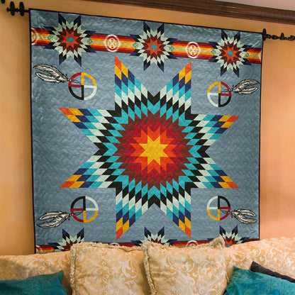 Native American Inspired Star Art Quilt TL04082304BL