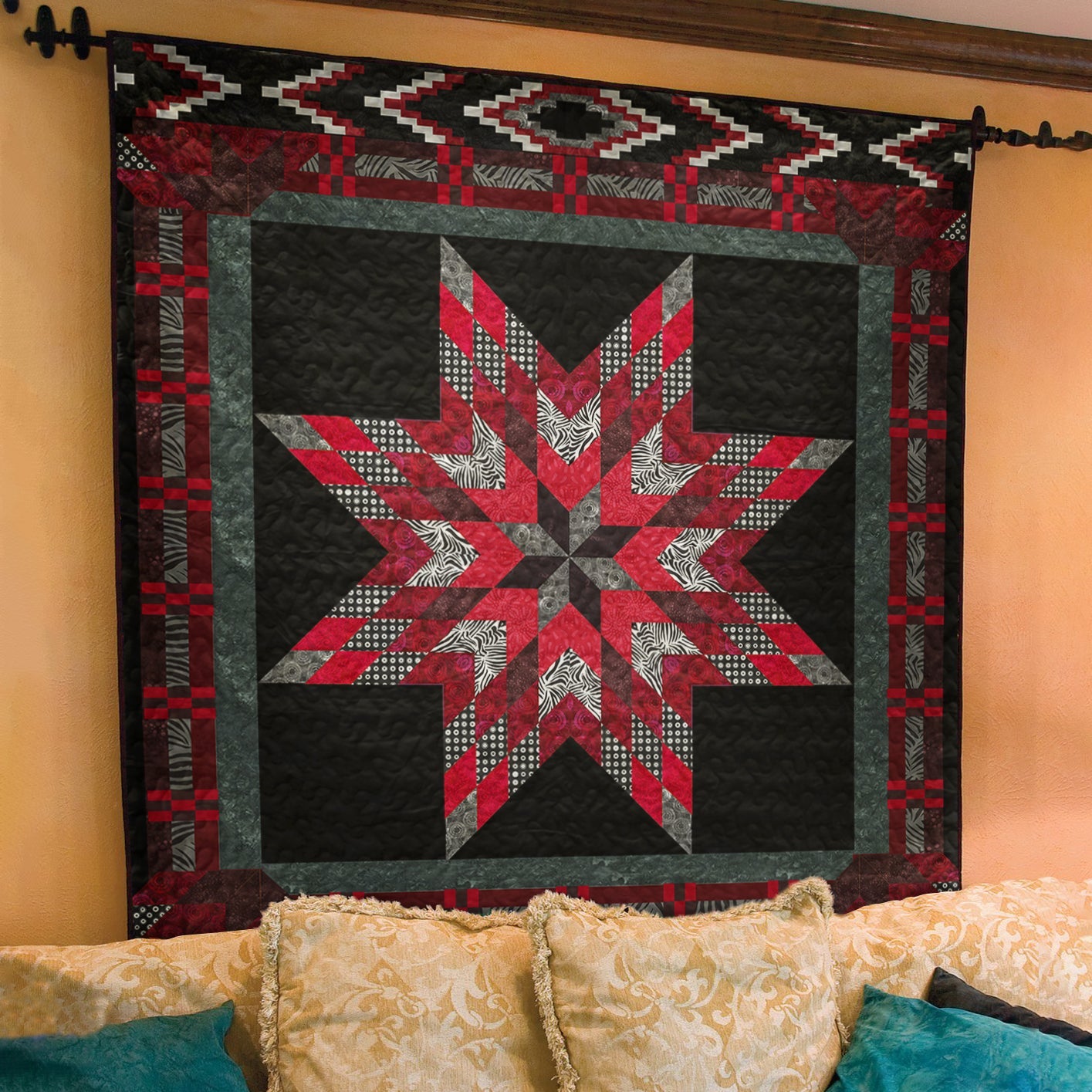 Native American Star Quilt Blanket TL02032303BL