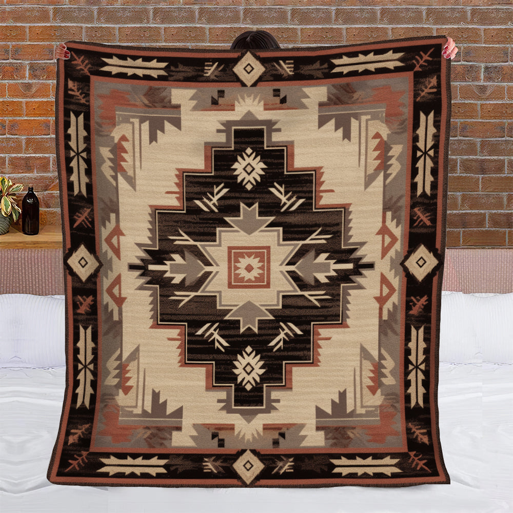 Native American Inspired BT160847F Sherpa Fleece Blanket