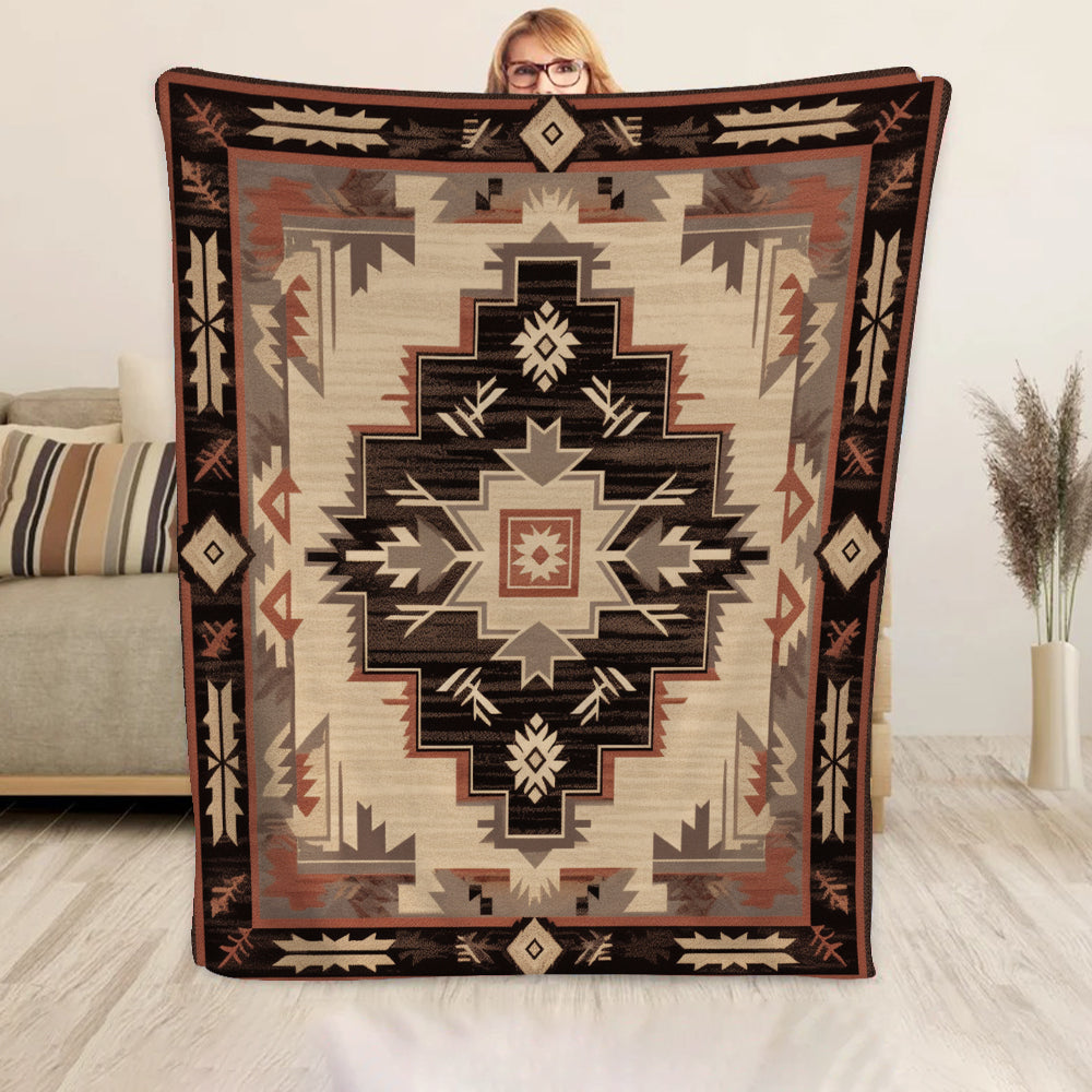 Native American Inspired BT160847F Sherpa Fleece Blanket