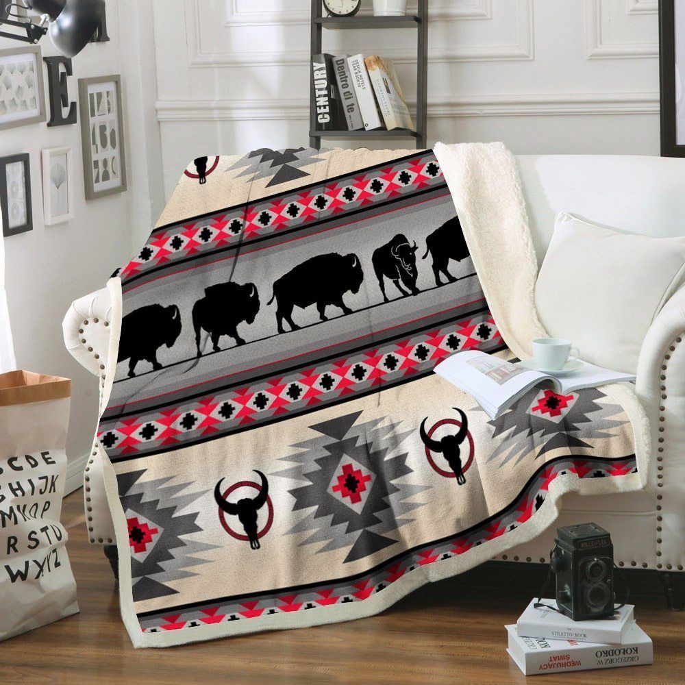 Native American BT220833F Sherpa Fleece Blanket