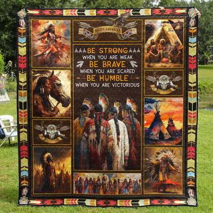 Native American Inspired Be Strong ND281007 Art Quilt