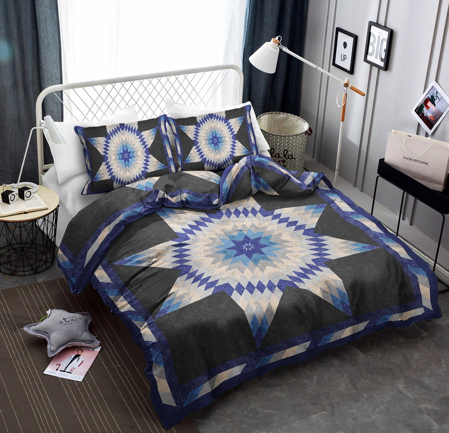 Native American Blue Star Bedding Sets TN260115B