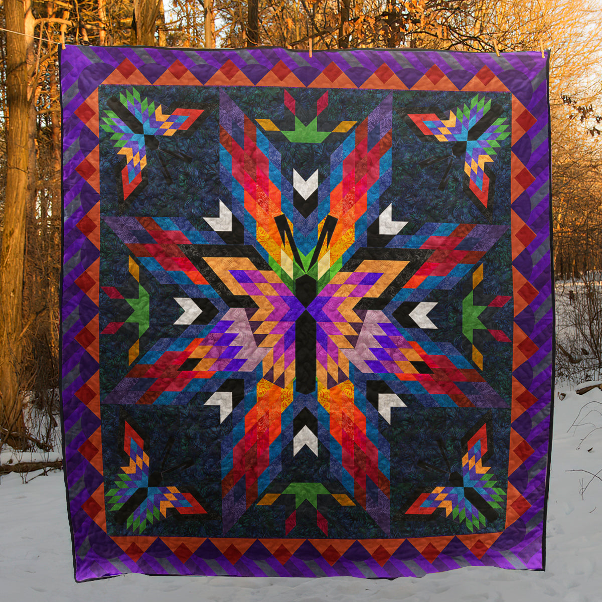 Native American Butterfly Quilt Blanket TL211002Y