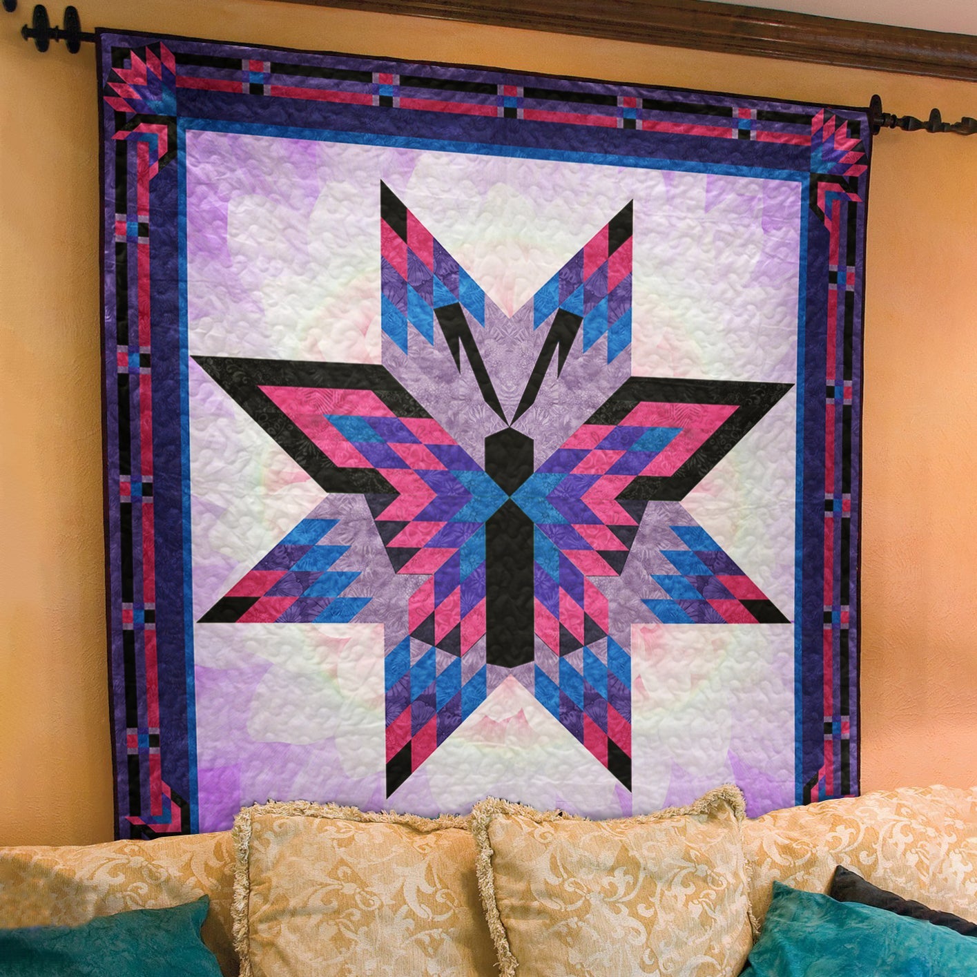 Native American Inspired Butterfly Art Quilt TL310501Y