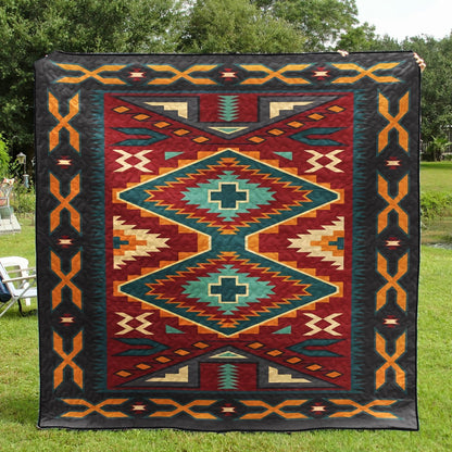 Native American Inspired CL07110174MDQ Art Quilt