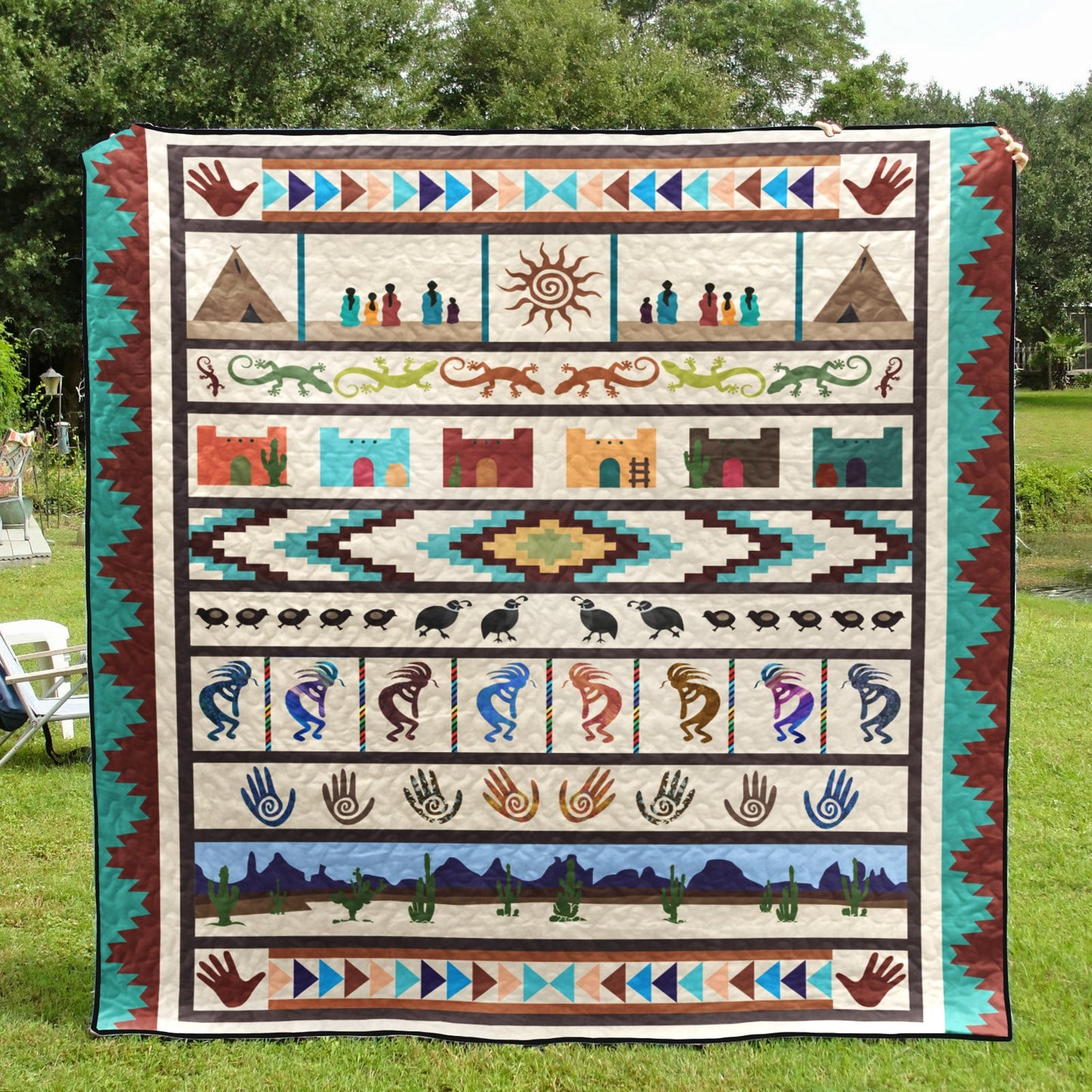 Native American CL16100151MDQ Quilt Blanket