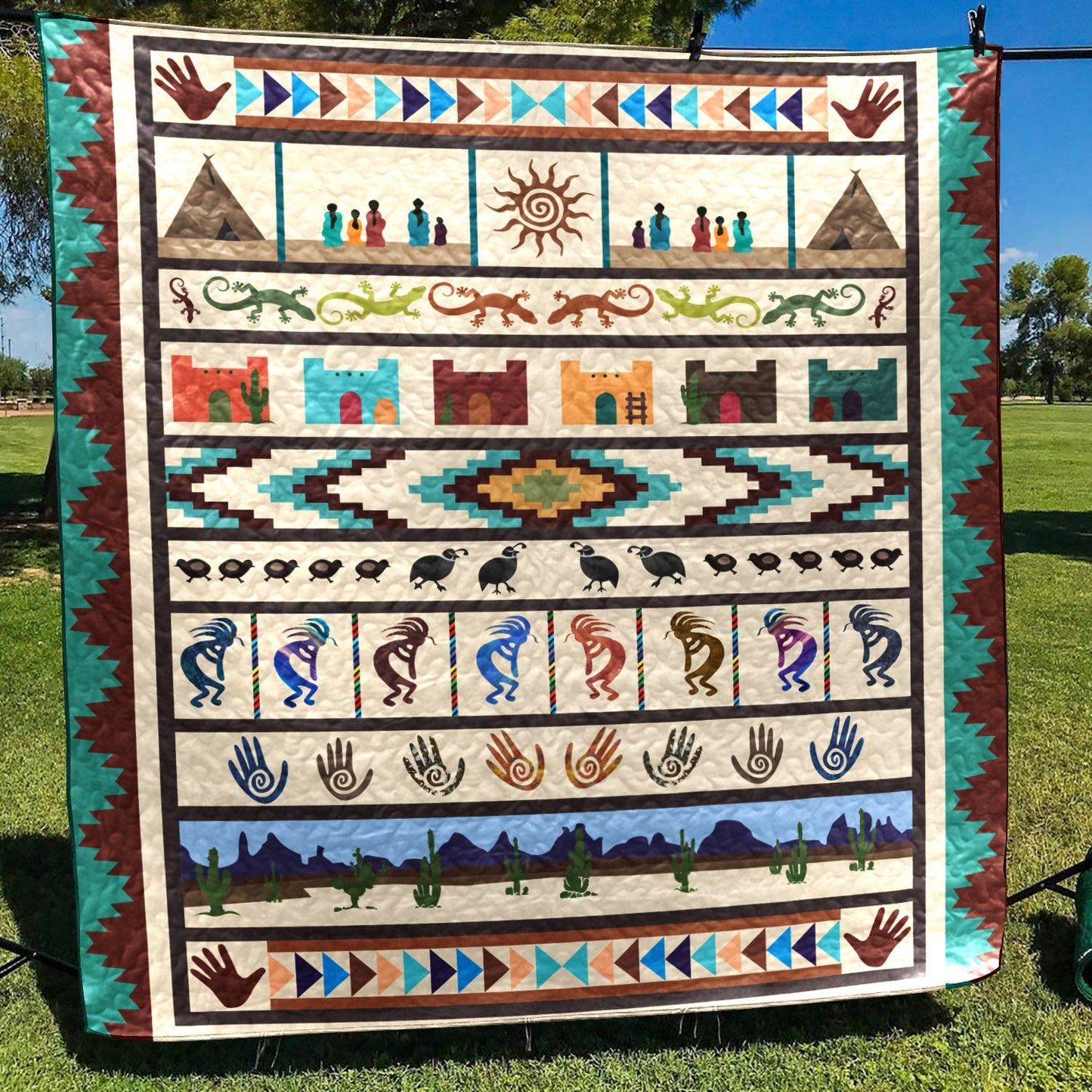 Native American CL16100151MDQ Quilt Blanket