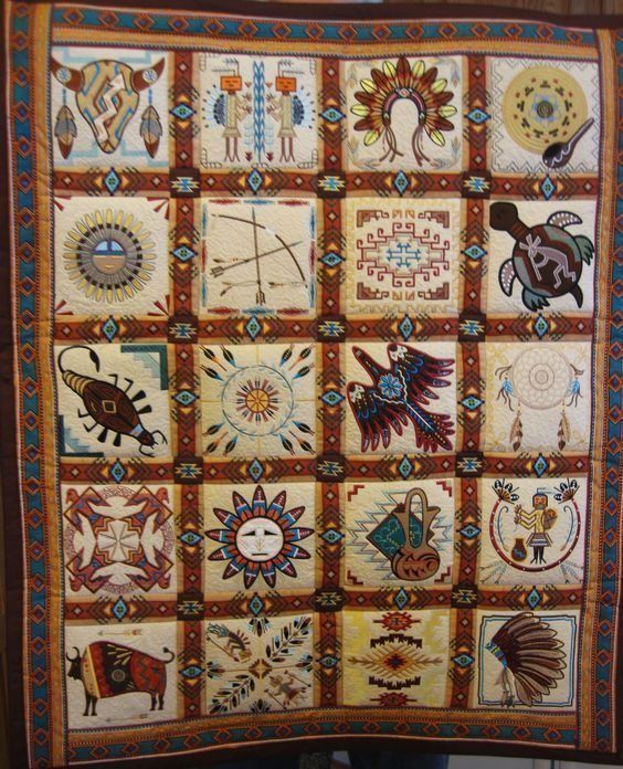 Native American CLP200660 Quilt Blanket