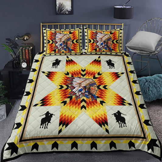 Native American Chief Star Quilt Bedding Set TL230512Y