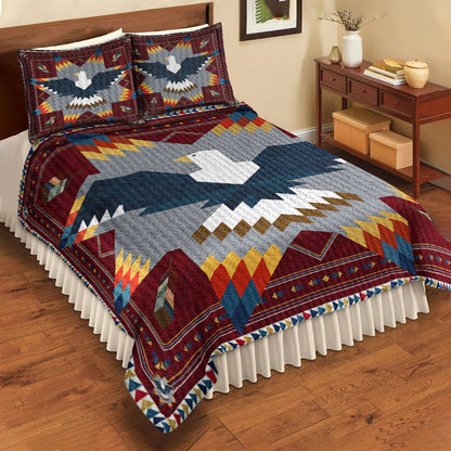 Native American Eagle Quilt Bedding Set HN310501MBS