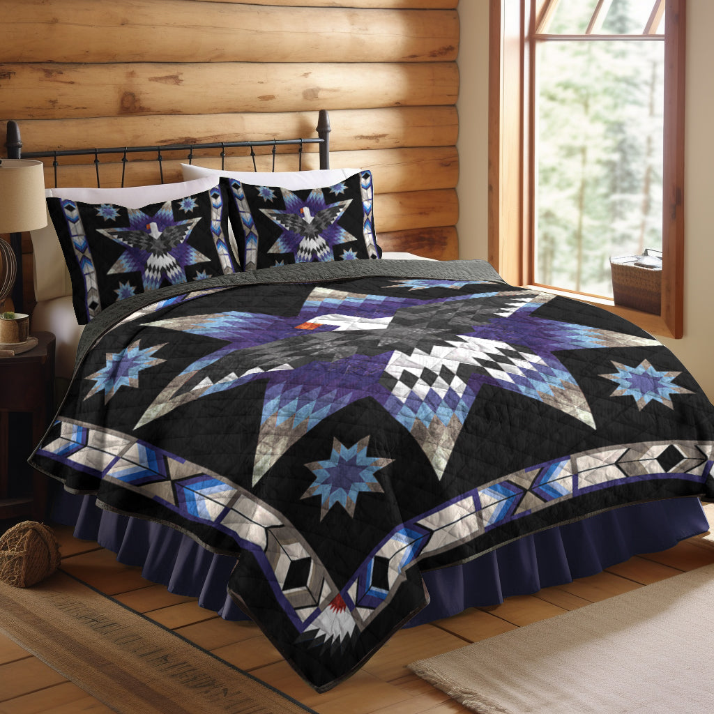 Native American Inspired Eagle Quilt Bed Sheet TL270510Y