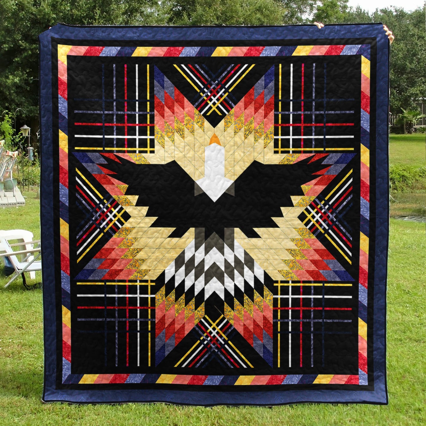 Native American Inspired Eagle Star Art Quilt TL280502Q