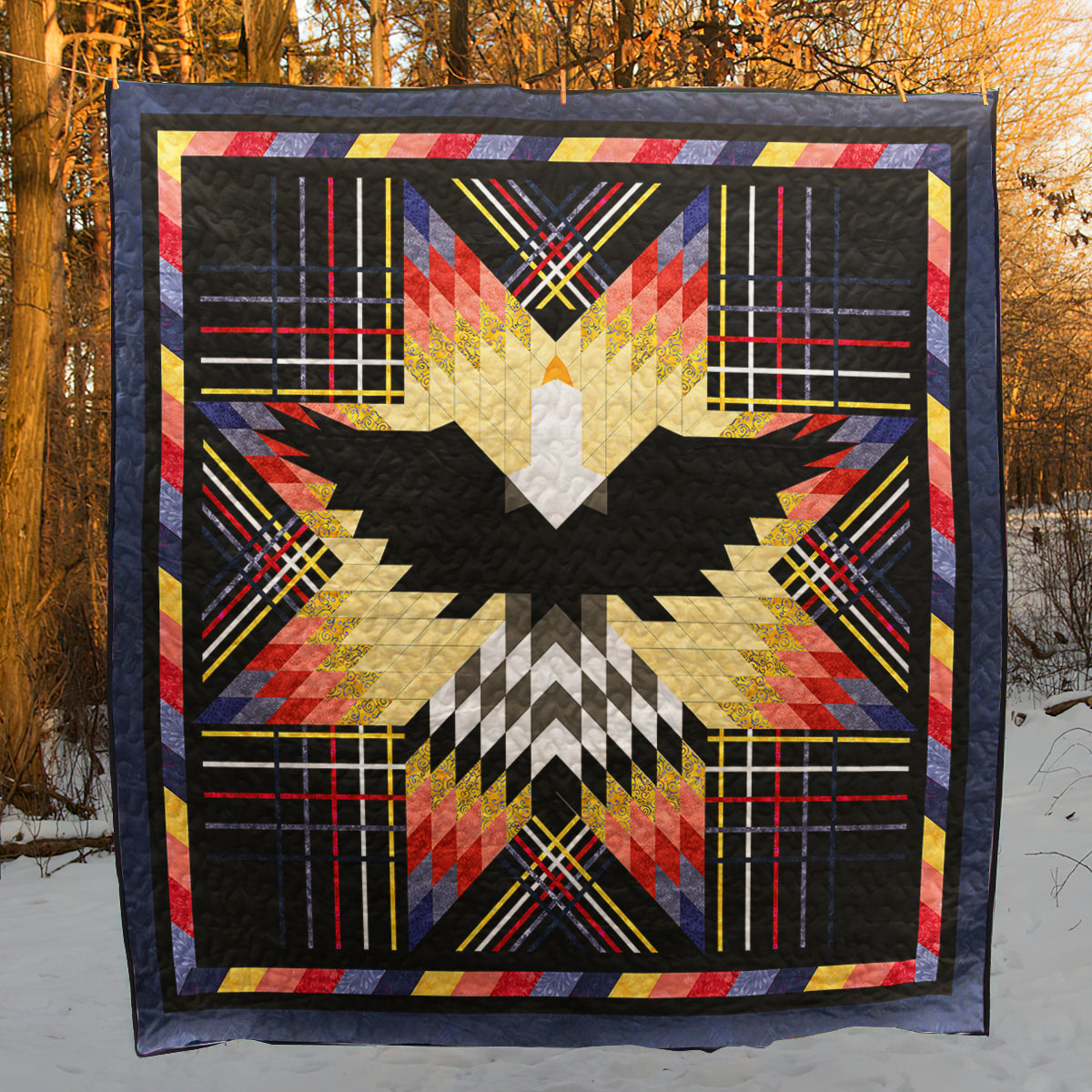 Native American Inspired Eagle Star Art Quilt TL280502Q