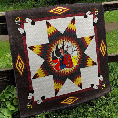 Native American Inspired Grandma Bear Art Quilt TL080401Y