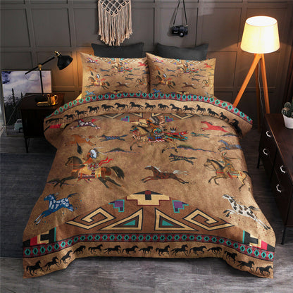 Native American Inspired Horses Duvet Cover Bedding Sets TL030607BS