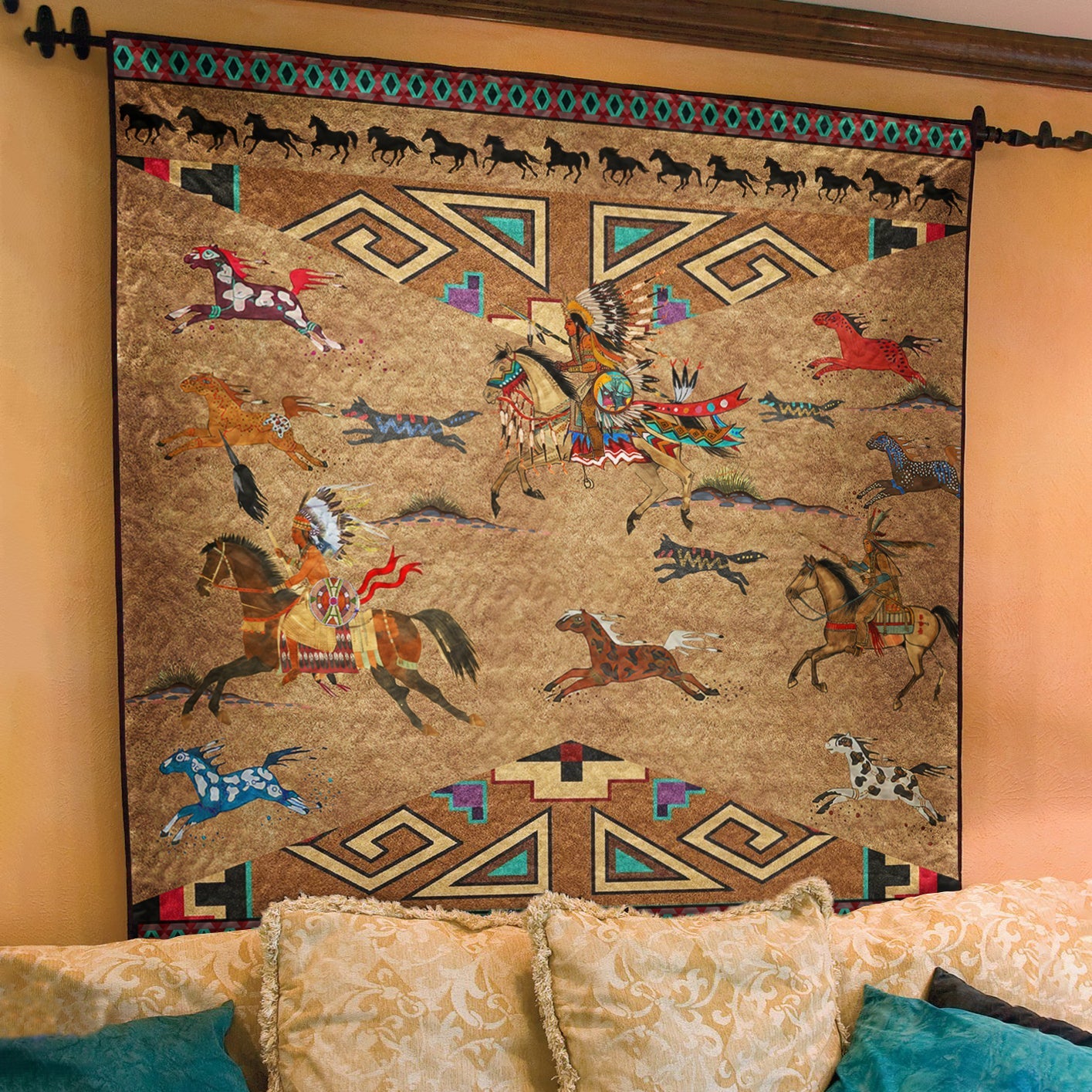 Native tapestry best sale wall hanging