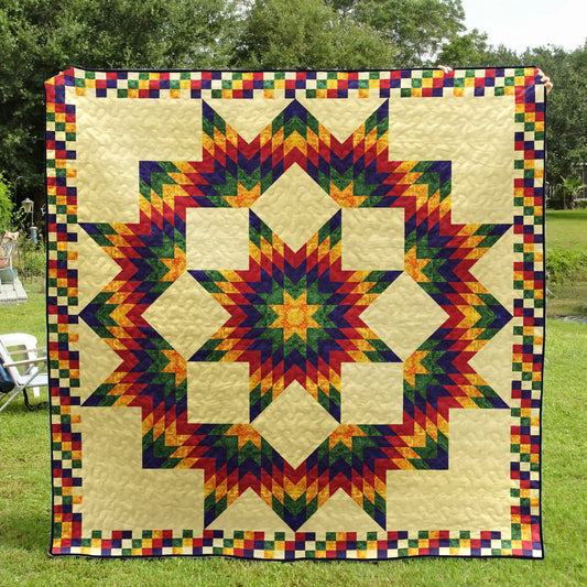 Native American Lakota Star Quilt Blanket HN280502M