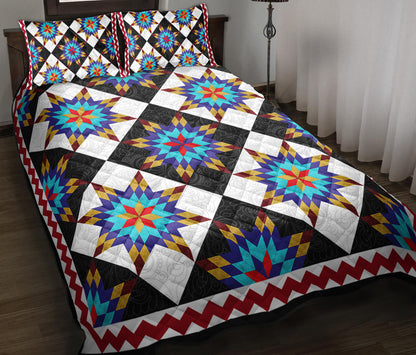 Native American Lone Star Pattern Quilt Bedding Set TN240509D