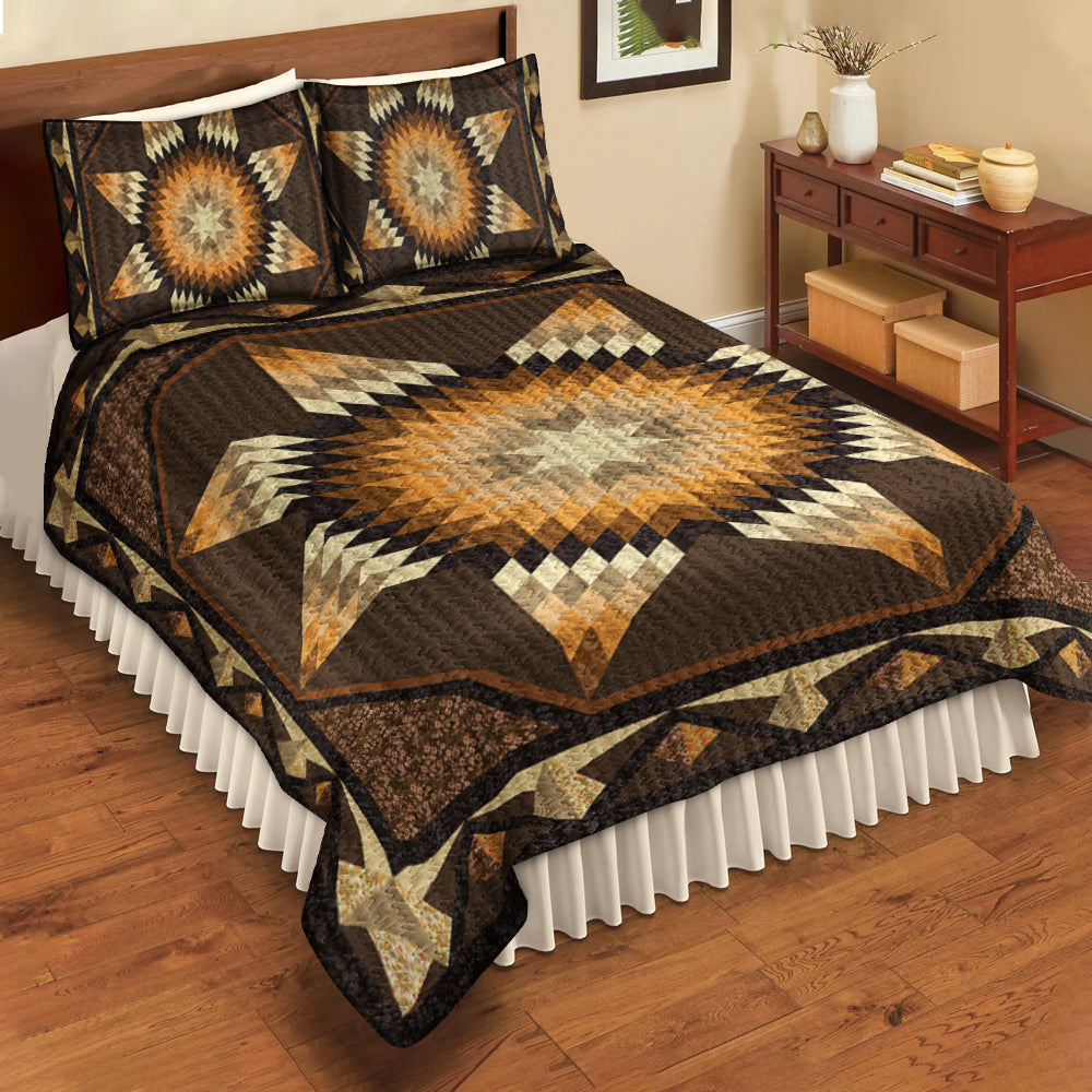 Native American Lone Star Quilt Bedding Set TN250509D