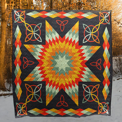 Native American Lone Star Quilt Blanket HN250501M