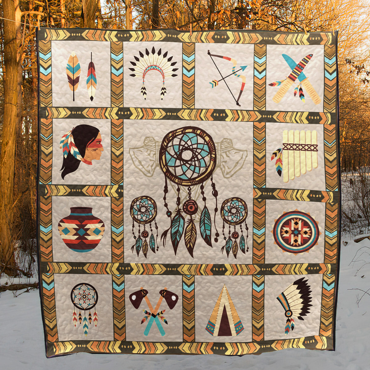Native American Inspired NT130731 Art Quilt