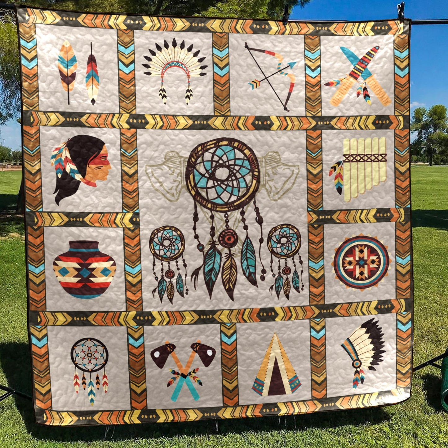 Native American Inspired NT130731 Art Quilt