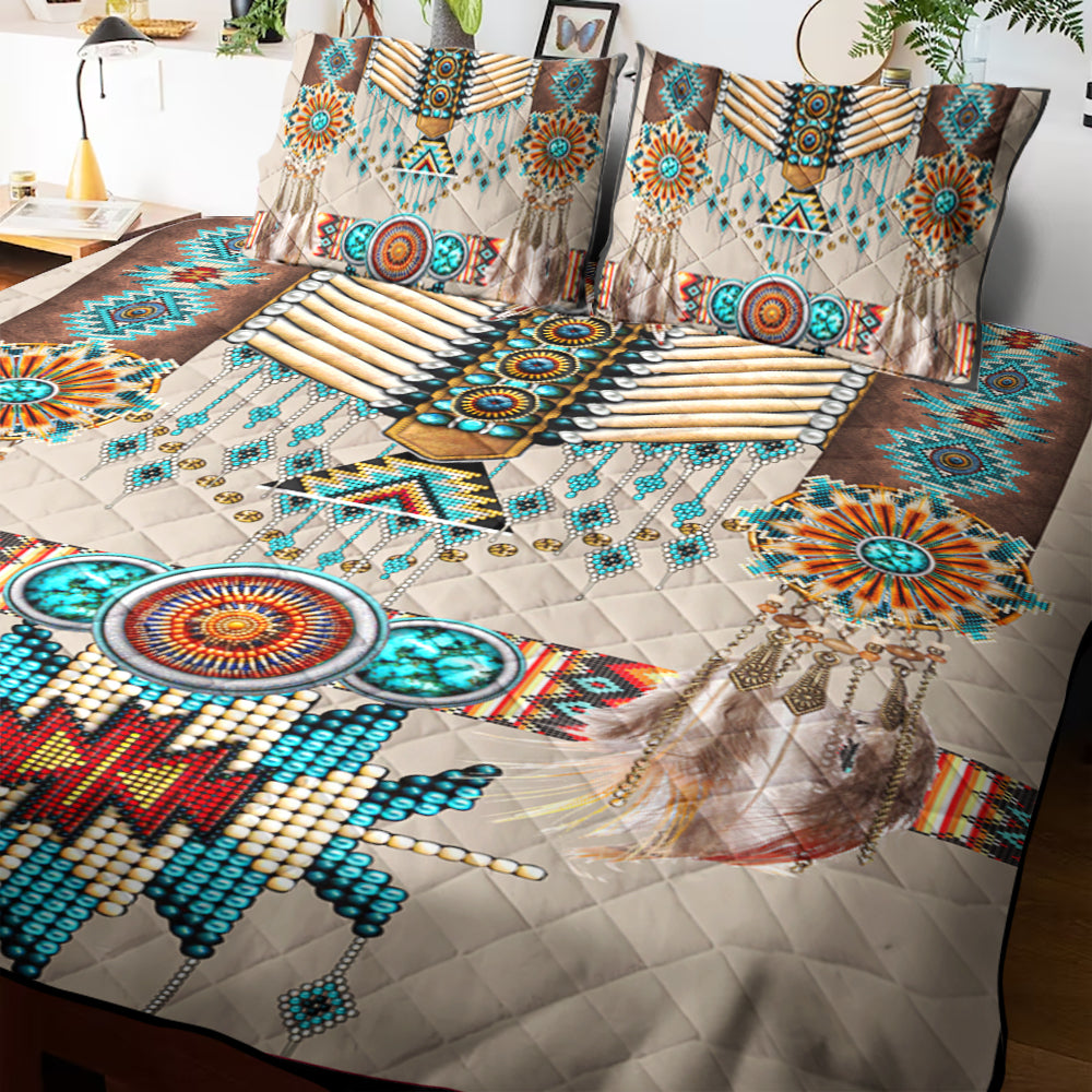 Native American Inspired Ornaments Quilt Bedding Set TL100905Q