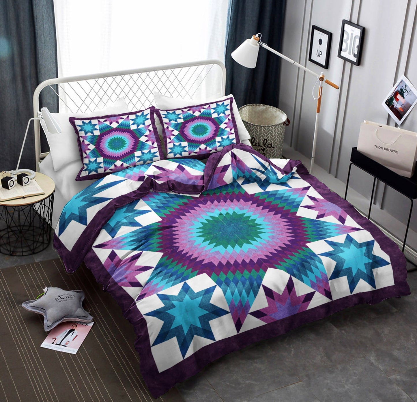 Native American Purple Star Bedding Sets TL260506B