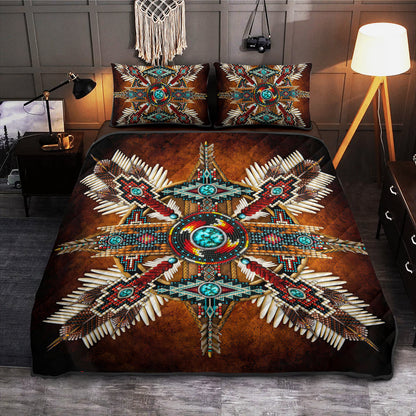 Native American Inspired Quilt Bed Sheet TL070909
