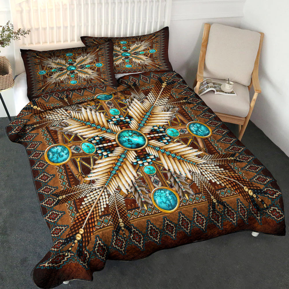 Native American Inspired Quilt Bed Sheet TL080917