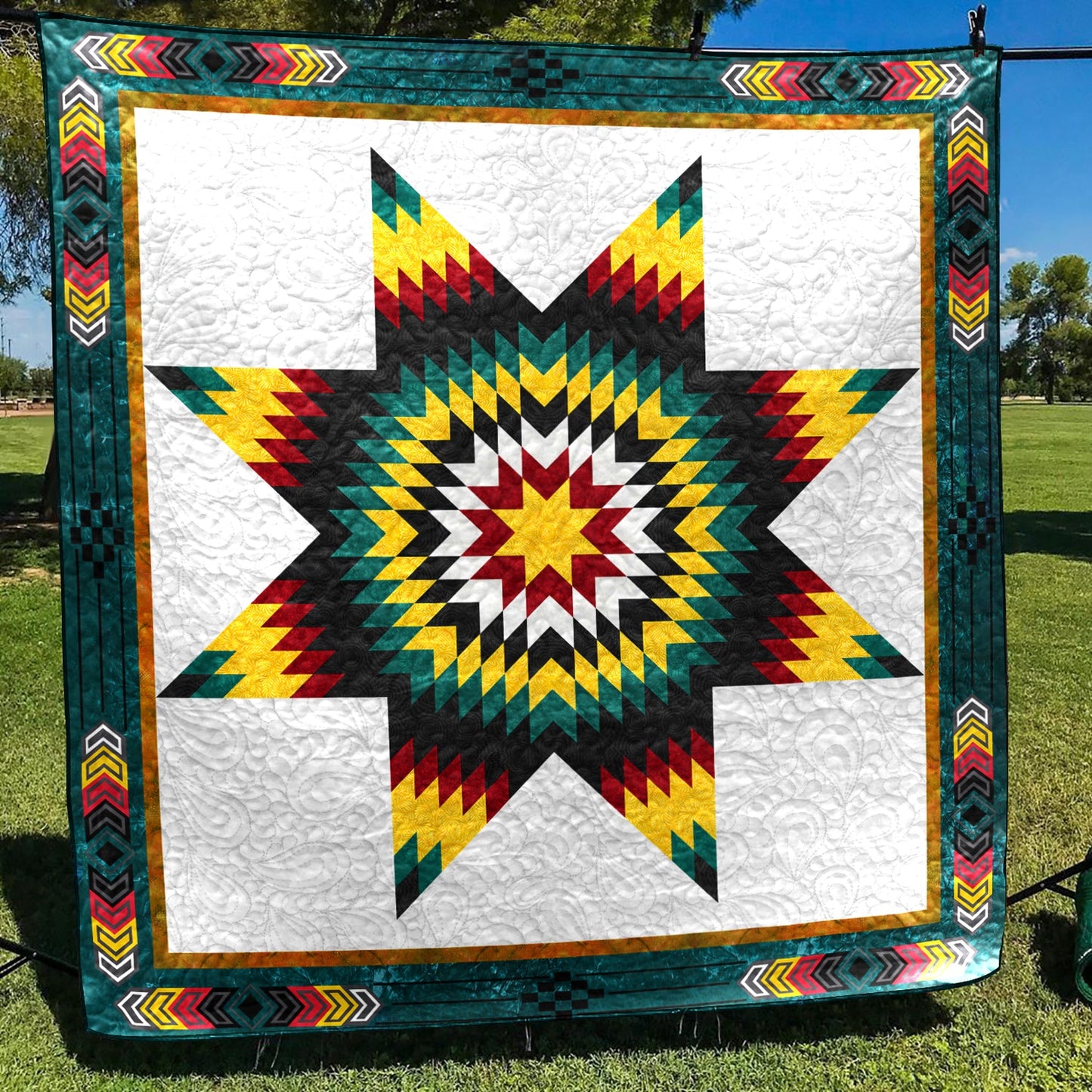 Native American Inspired Star Art Quilt HM01082303BL