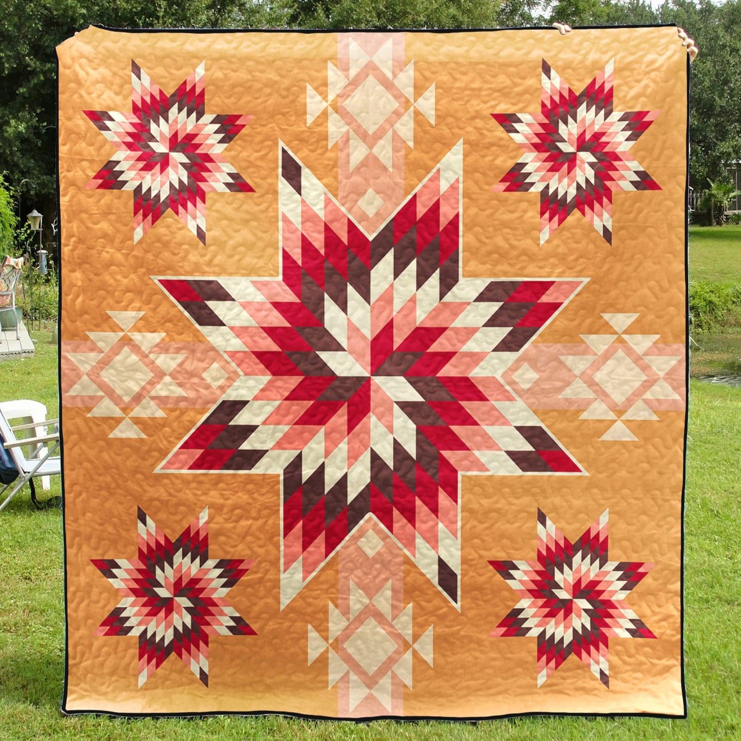 Native American Inspired Star Art Quilt HM01082305BL