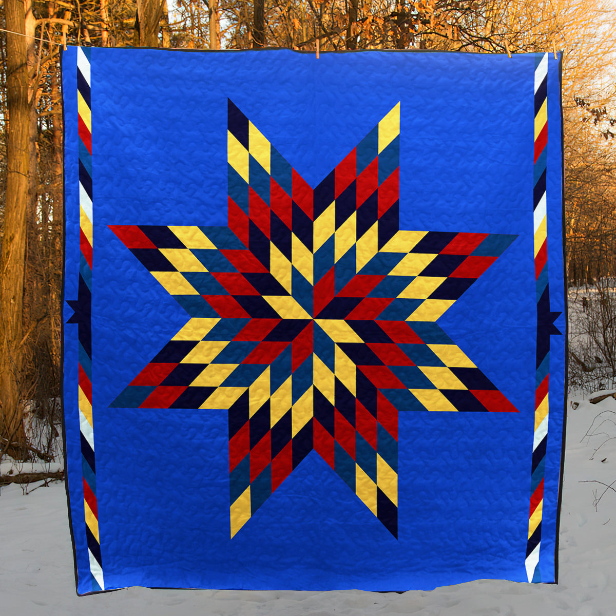 Native American Inspired Star Art Quilt HM02082302BL